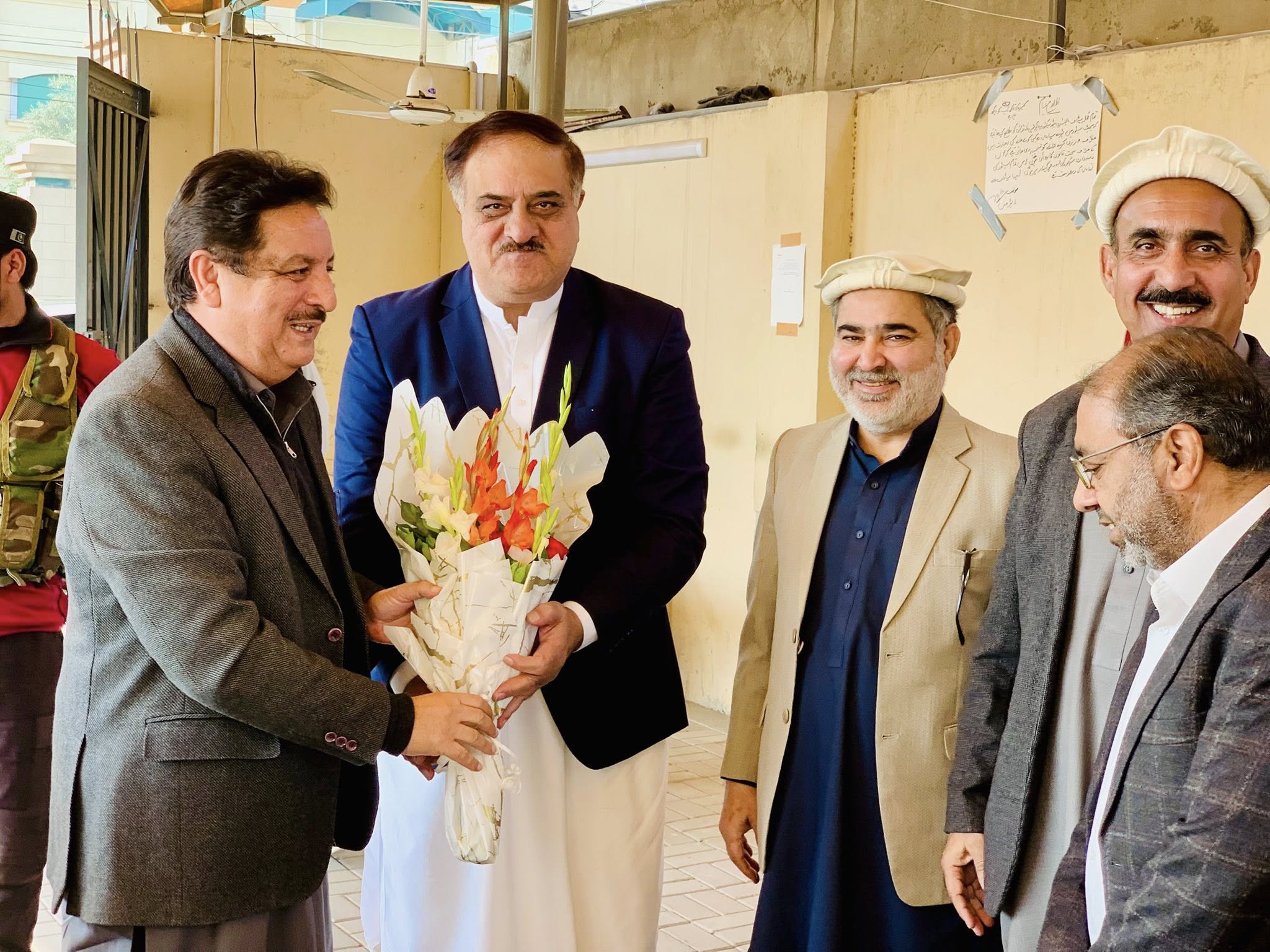 Hon. Minister Arshad Ayub Khan & Secretary Khalid Khan Visit ESEF Head Office