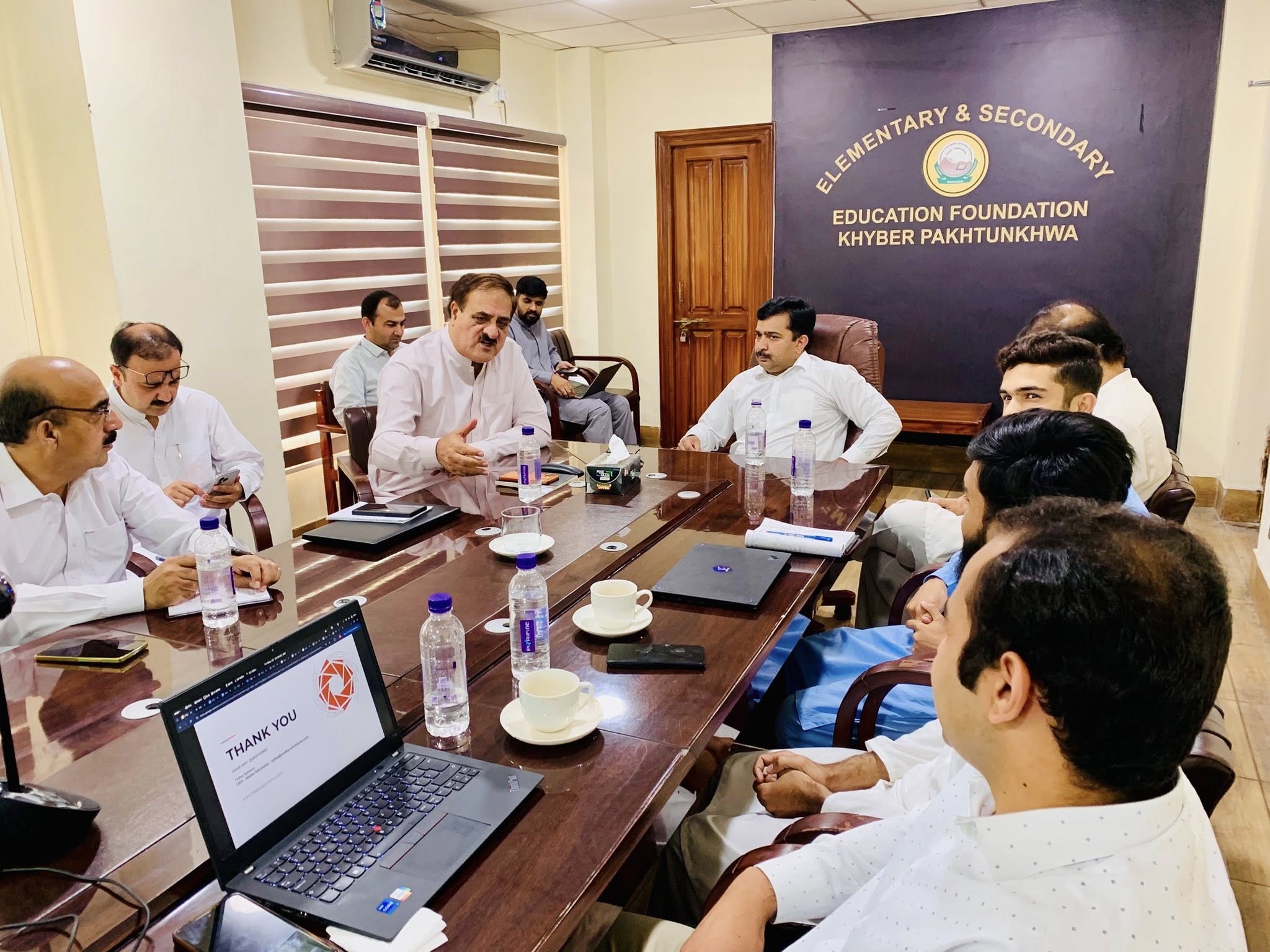 High-Level Meeting on Virtual School Initiative: Integration of AI and LMS for Digital Education in Khyber Pakhtunkhwa